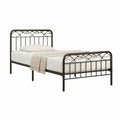 Metallbett Bettgestell Schwarz Stahlrohr 90 x 200 cm