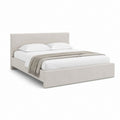 Polsterbett Beige Polyester Rechteckig 160 x 200 cm