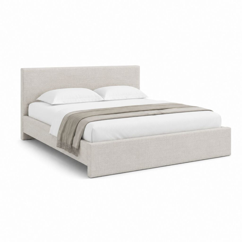 Polsterbett Beige Polyester Rechteckig 160 x 200 cm