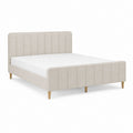 Polsterbett Doppelbett Beige Polyester Rechteckig 160 x 200 cm
